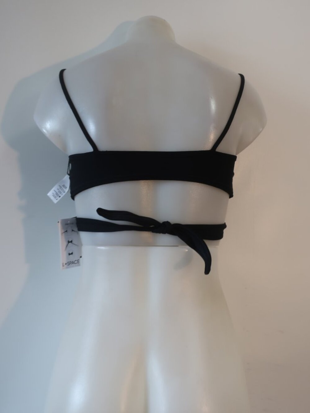 NWT Womens L*Space x Monica Wise Chloe Black (Item- 78) Swimwear Bikini Top M - Picture 6 of 7